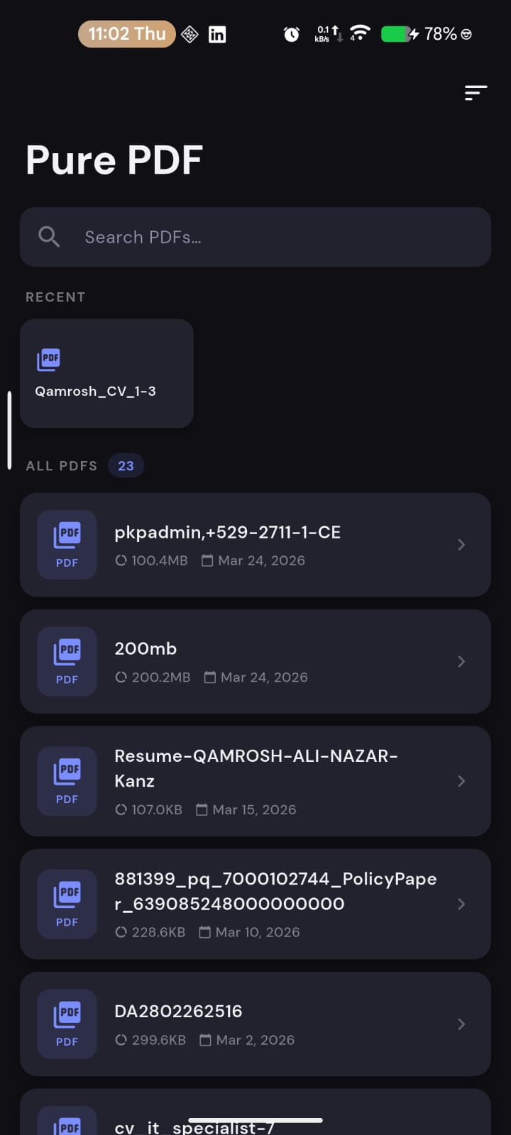 Pure PDF Reader Smart Library